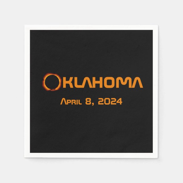 Oklahoma 2024 Gesamtsolare Serviette (Vorderseite)