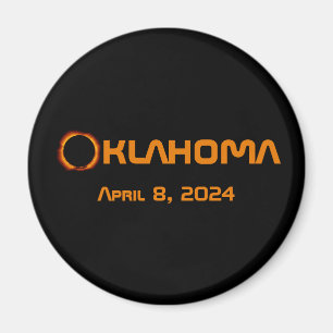 Oklahoma 2024 Totale Sonnenfinsternis Magnet