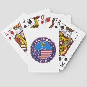 Oklahoma-Aufkleber, Telefongehäuse Spielkarten
