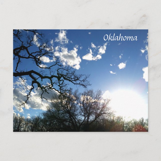 Oklahoma Carte postale Ciel bleu 1 (Devant)