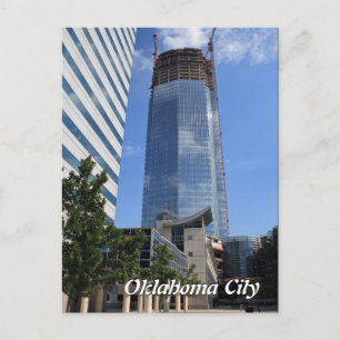 Oklahoma City, Devon Tower Construction Postcard Postkarte