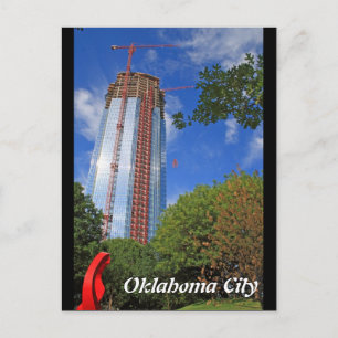 Oklahoma City, Devon Tower Construction Postcard Postkarte
