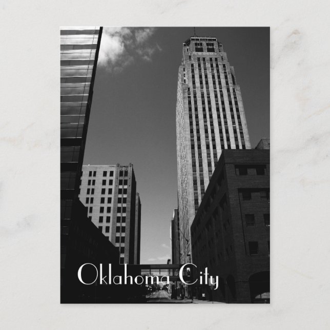 Oklahoma City Downtown Abandoned Postkarte (Vorderseite)