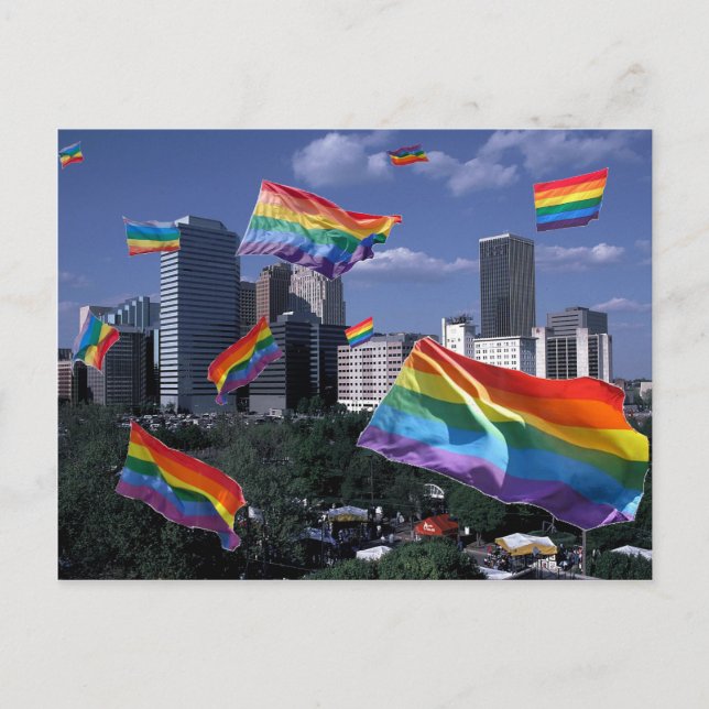 Oklahoma City fliegender Stolz Postkarte (Vorderseite)