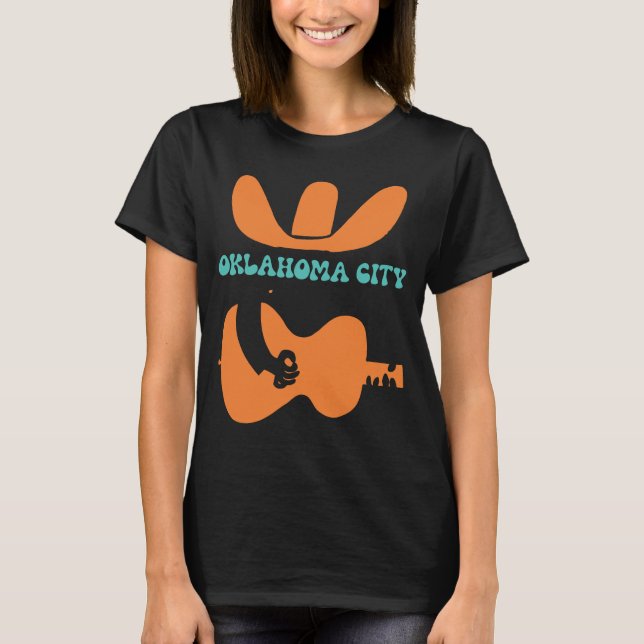 Oklahoma City, Gitarrenspieler T-Shirt (Vorderseite)