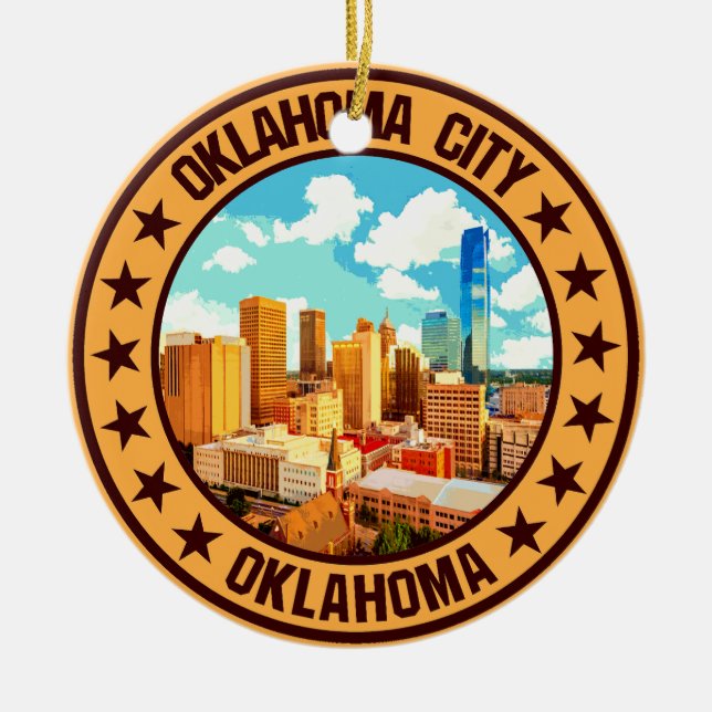 Oklahoma City Keramik Ornament (Vorne)