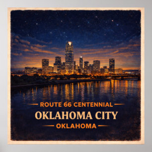 Oklahoma City Oklahoma Jahrhundertfeier Poster