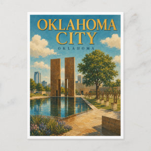 Oklahoma City Oklahoma National Memorial GeoSaga Postkarte