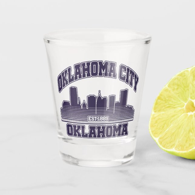 Oklahoma City, Oklahoma Schnapsglas (Vorderseite)