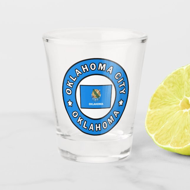 Oklahoma City Oklahoma Schnapsglas (Vorderseite)