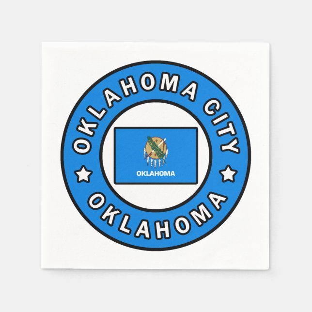 Oklahoma City Oklahoma Serviette (Vorderseite)