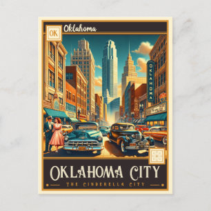 Oklahoma City, Oklahoma Vintage Postkarte