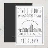 Oklahoma City Wedding | Skyline Save the Date