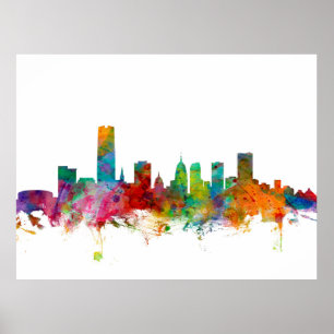 Oklahoma- CitySkyline Poster