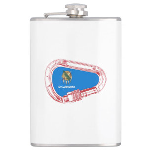 Oklahoma Climbing Carabiner Flachmann