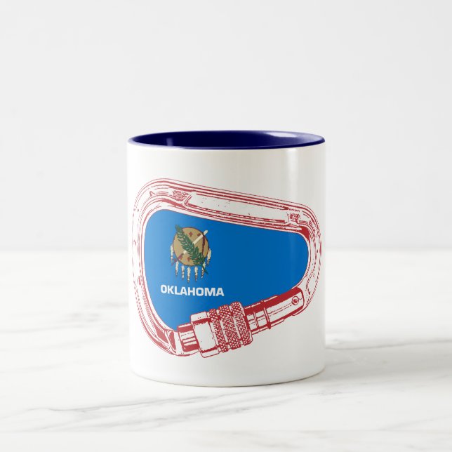 Oklahoma Climbing Carabiner Zweifarbige Tasse (Mittel)