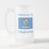 Oklahoma Flag Karte Stadt Tasse