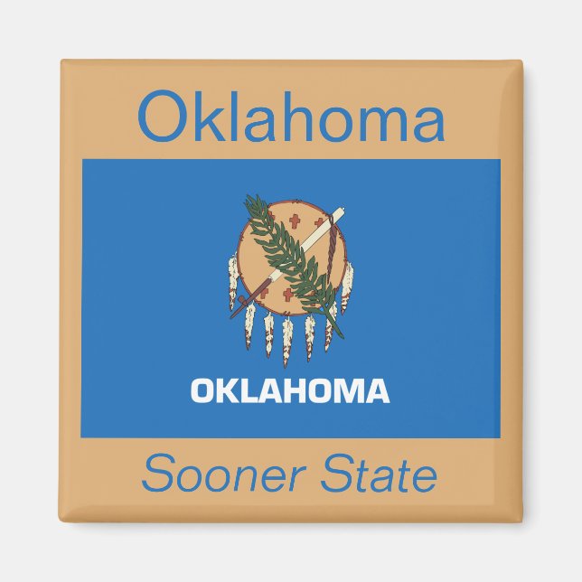 Oklahoma Flag Magnet (Vorne)