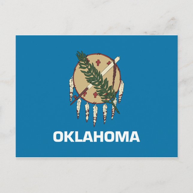 Oklahoma Flag Postkarte (Vorderseite)