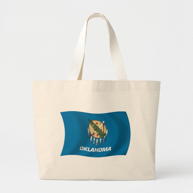 Oklahoma Flag Totbeutel Jumbo Stoffbeutel (Vorne)