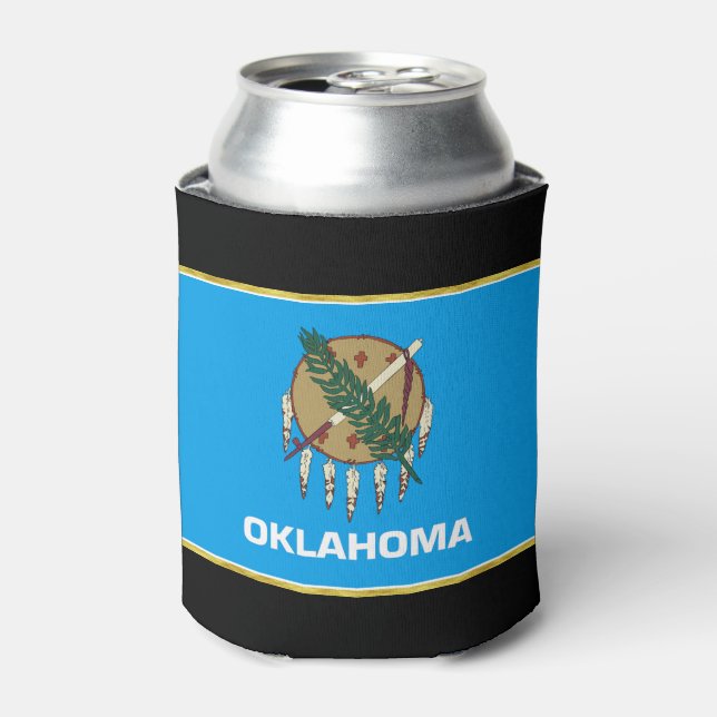 Oklahoma-Flagge Dosenkühler (Kanne Vorderseite)