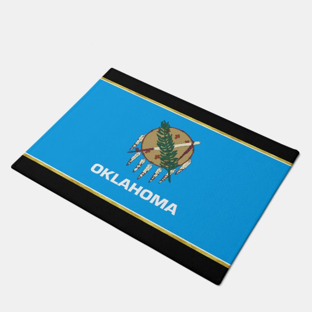 Oklahoma-Flagge Fußmatte (Schrägansicht)