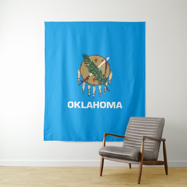 Oklahoma-Flagge Wandteppich (Beispiel)