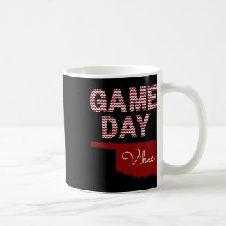 Oklahoma Footbyll Game Day Vibes Fall Tailgate Kaffeetasse