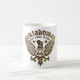 Oklahoma Get Your Kicks Route 66 Vendredi Filtered Kaffeetasse