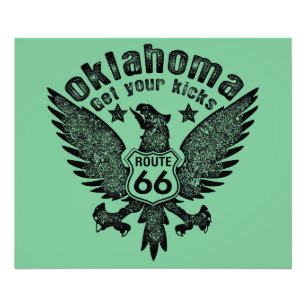 Oklahoma hol dir deine Kicks Fotodruck