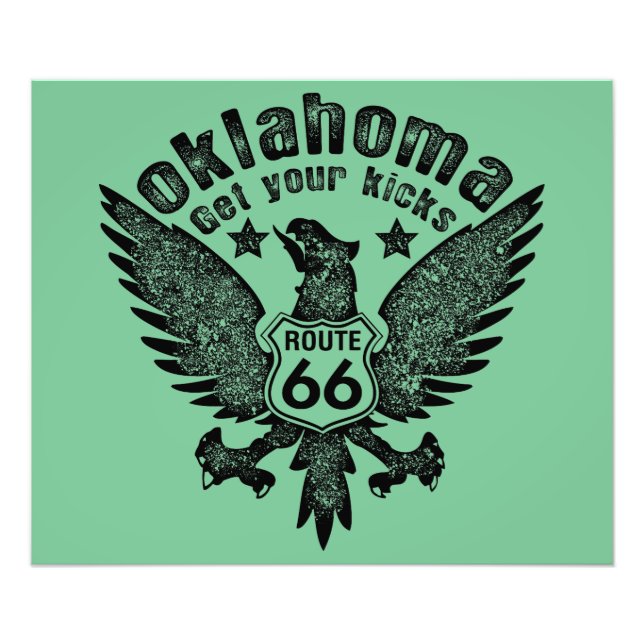 Oklahoma holen Sie Ihre Kicks Fotodruck (Vorne)