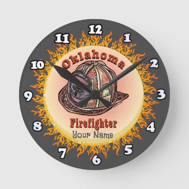 Oklahoma Horloge des pompiers (Recto)