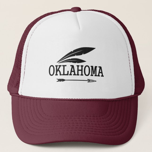 Oklahoma ist ein indischer Staat Truckerkappe (Vorderseite)