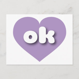 Oklahoma lavenheart - I Liebe ok Postkarte