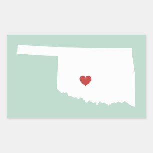 Oklahoma-Liebe - individuell anpassbarer Aufkleber