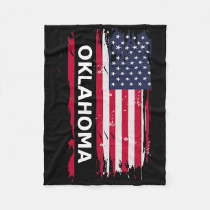 Oklahoma Männer und Frauen Fleecedecke