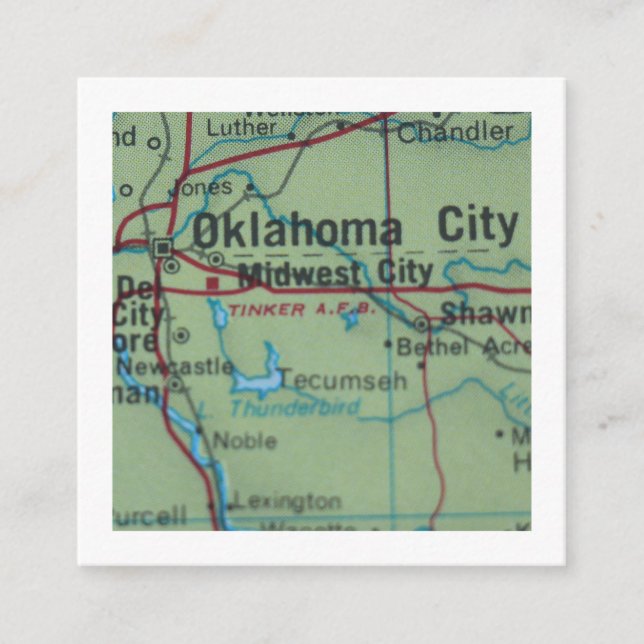 oklahoma Nous avons déplacé une nouvelle carte d'a (Devant)
