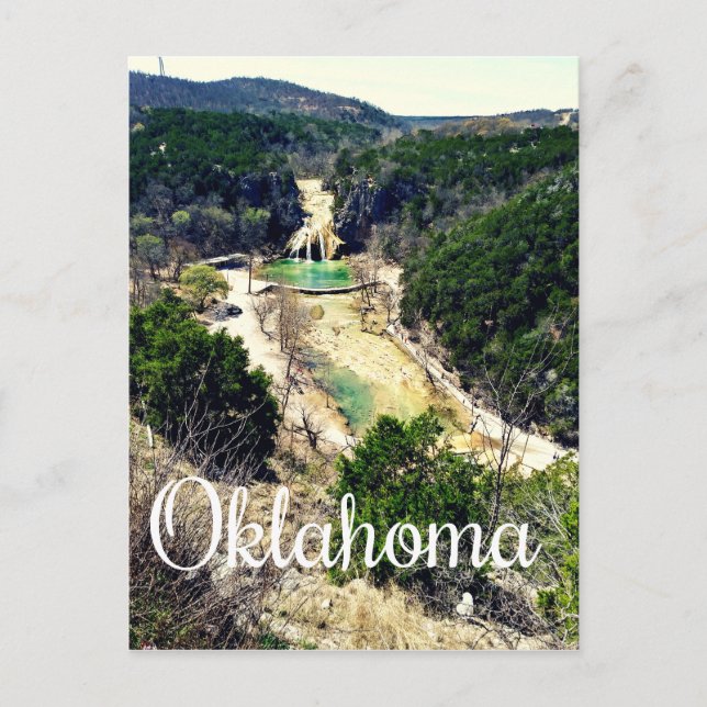 Oklahoma Postcard Turner Falls Postkarte (Vorderseite)