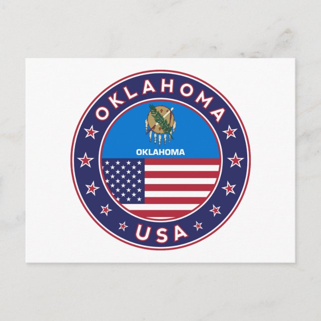 Oklahoma Postkarte (Vorderseite)
