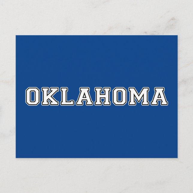 Oklahoma Postkarte (Vorderseite)