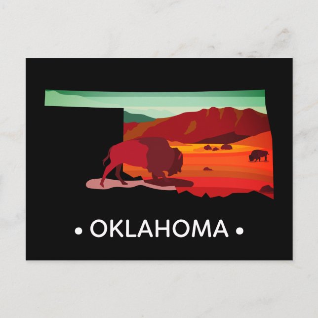 Oklahoma Postkarte (Vorderseite)