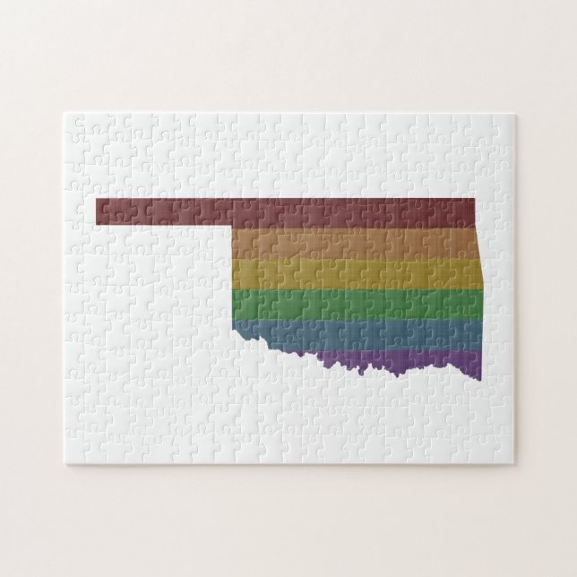 Oklahoma Rainbow Gay Pride (Horizontal)