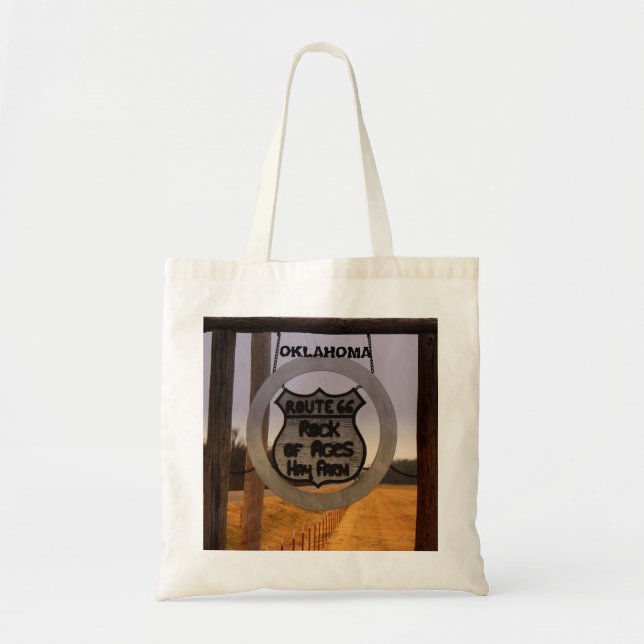 OKLAHOMA ROUTE 66 Lebensmittelgeschäft Tote Bag. Tragetasche (Vorne)