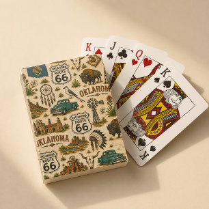 Oklahoma Route 66 Lucky Prairie Spielkarten