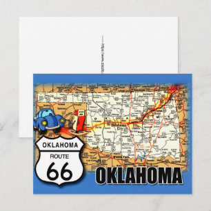 Oklahoma RT 66 Postkarte
