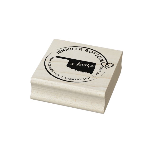 Oklahoma Rücksendeadresse Gummistempel (Stempel)