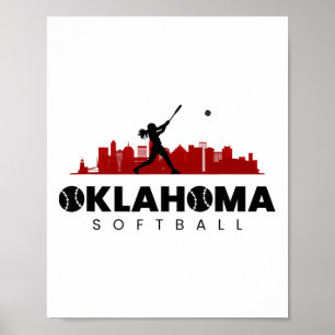 Oklahoma Softll Vintage Minimalist City Softll Lie Poster