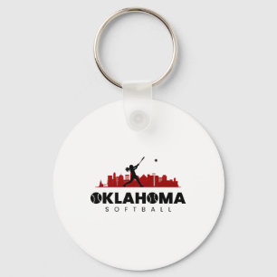 Oklahoma Softll Vintage Minimalist City Softll Lie Schlüsselanhänger