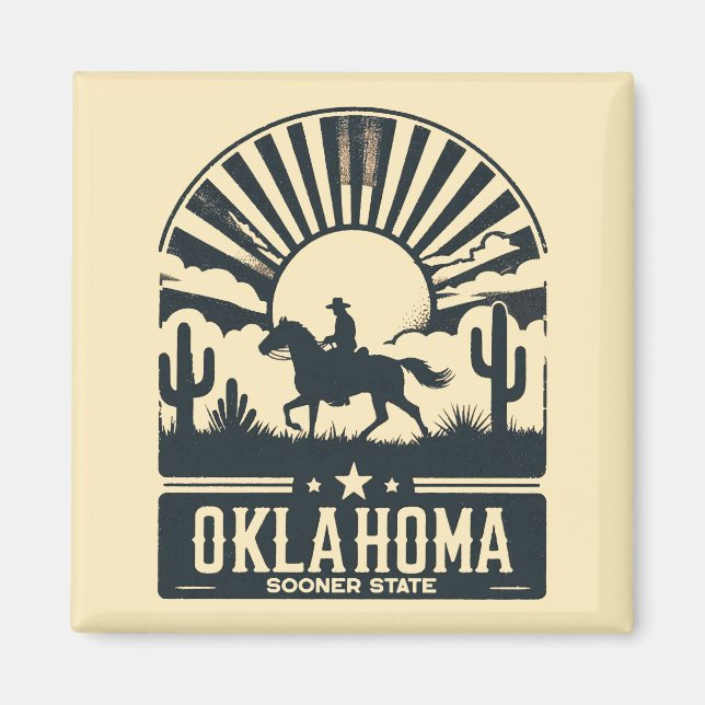 Oklahoma Sooner Staat Magnet (Vorne)