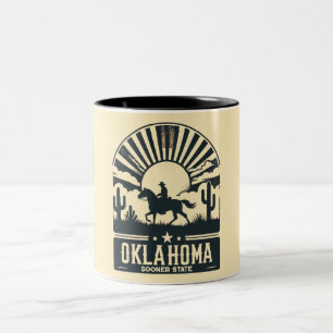 Oklahoma Sooner Staat Zweifarbige Tasse
